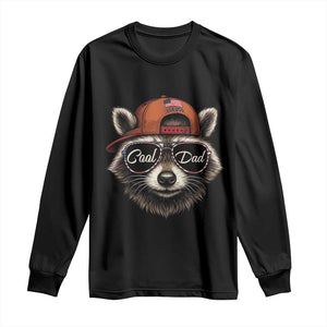 Cool Dad Long Sleeve Shirt Raccoon Daddy Father's Day Gift