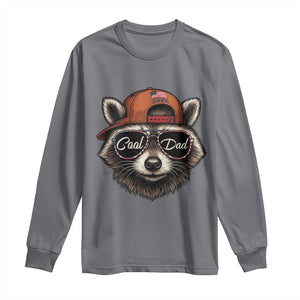 Cool Dad Long Sleeve Shirt Raccoon Daddy Father's Day Gift