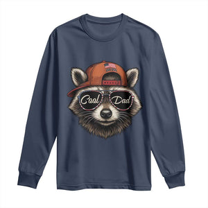 Cool Dad Long Sleeve Shirt Raccoon Daddy Father's Day Gift