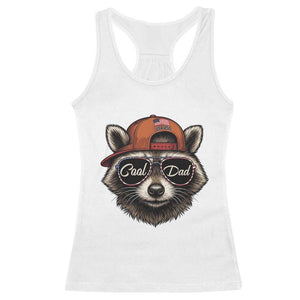 Cool Dad Racerback Tank Top Raccoon Daddy Father's Day Gift