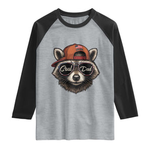 Cool Dad Raglan Shirt Raccoon Daddy Father's Day Gift