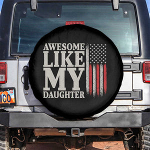 Awesome Like My Daughter Spare Tire Cover Funny Dad Fathers Day 4th Of July
