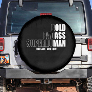 Bold Badass Superhuman Old Ass Man Spare Tire Cover Funny Grandpa Dad Motivational Quote