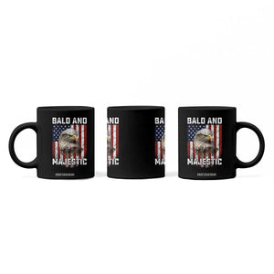 Bald and Majestic Bald Eagle 4th of July Coffee Mug Funny Dad Husband Grandpa Joke