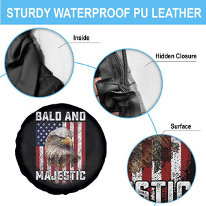Bald and Majestic Bald Eagle 4th of July Spare Tire Cover Funny Dad Husband Grandpa Joke