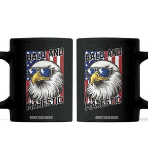 Bald and Majestic Coffee Mug Patriotic Bald Eagle 4th Of July