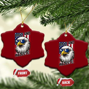 Bald and Majestic Ceramic Ornament Patriotic Bald Eagle 4th Of July