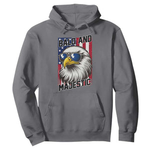 Bald and Majestic Hoodie Patriotic Bald Eagle 4th Of July