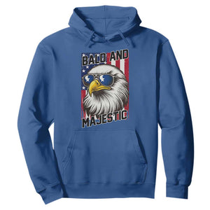 Bald and Majestic Hoodie Patriotic Bald Eagle 4th Of July