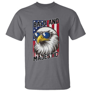 Bald and Majestic T Shirt Patriotic Bald Eagle 4th Of July