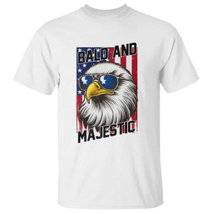 Bald and Majestic T Shirt Patriotic Bald Eagle 4th Of July