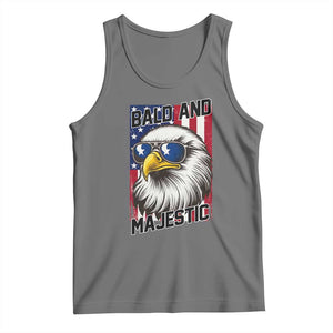 Bald and Majestic Tank Top Patriotic Bald Eagle 4th Of July
