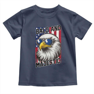 Bald and Majestic Toddler T Shirt Patriotic Bald Eagle 4th Of July