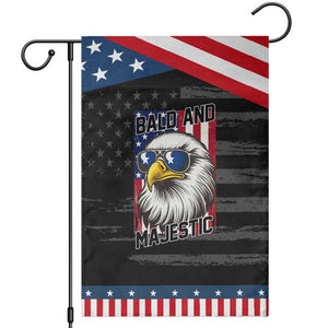 Bald and Majestic Patriotic Garden Flag Bald Eagle 4th Of July