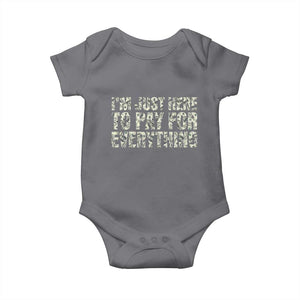 I'm Just Here to Pay for Everything Baby Onesie Funny Grandpa Dad Humor Gift