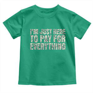 I'm Just Here to Pay for Everything Toddler T Shirt Funny Grandpa Dad Humor Gift