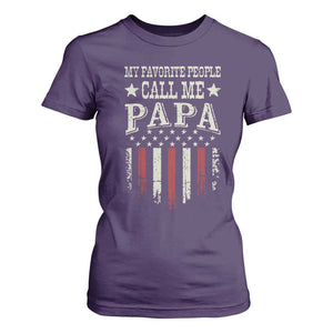 My Favorite People Call Me Papa T Shirt For Women Funny Dad Fathers Day 4th Of July