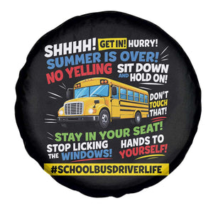 Funny School Bus Driver Life Spare Tire Cover Back to School Teacher Kids
