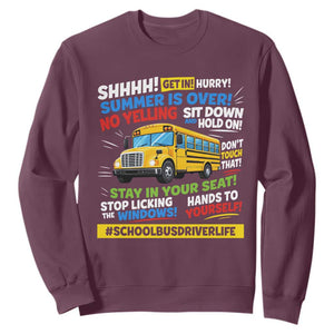 Funny School Bus Driver Life Sweatshirt Back to School Teacher Kids