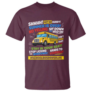 Funny School Bus Driver Life T Shirt Back to School Teacher Kids