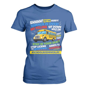 Funny School Bus Driver Life T Shirt For Women Back to School Teacher Kids