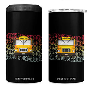 School Bus Driver Life Back to School Teacher Kids 4 in 1 Can Cooler Tumbler