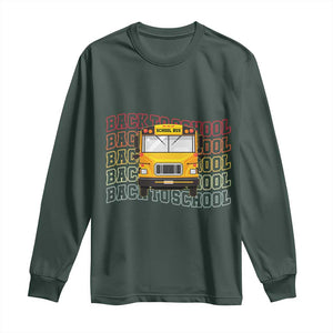 School Bus Driver Life Back to School Teacher Kids Long Sleeve Shirt