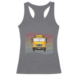 School Bus Driver Life Back to School Teacher Kids Racerback Tank Top