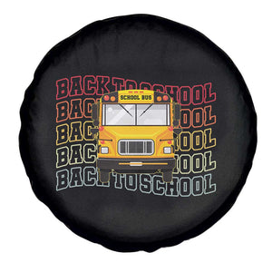 School Bus Driver Life Back to School Teacher Kids Spare Tire Cover