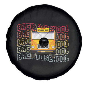 School Bus Driver Life Back to School Teacher Kids Spare Tire Cover