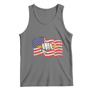 Electrician American Flag Tank Top Patriotic Electrical Worker TS14 Black Heather Print Your Wear