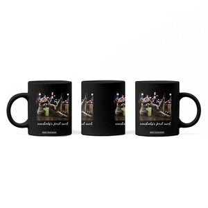 Somebody's Feral Aunt Coffee Mug Raccoon Drinking Iced Matcha Latte Sarcastic Animal Humor
