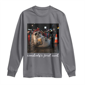 Somebody's Feral Aunt Long Sleeve Shirt Funny Neil The Seal Meme
