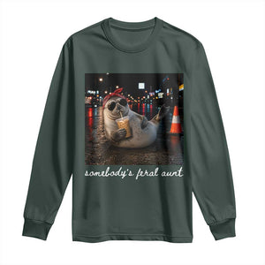 Somebody's Feral Aunt Long Sleeve Shirt Funny Neil The Seal Meme