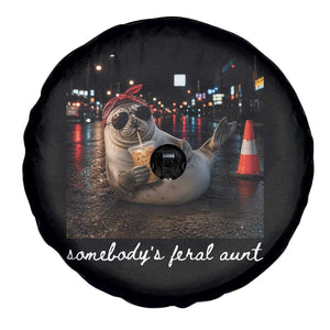 Somebody's Feral Aunt Spare Tire Cover Funny Neil The Seal Meme