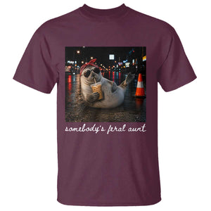 Somebody's Feral Aunt T Shirt Funny Neil The Seal Meme