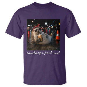Somebody's Feral Aunt T Shirt Funny Neil The Seal Meme