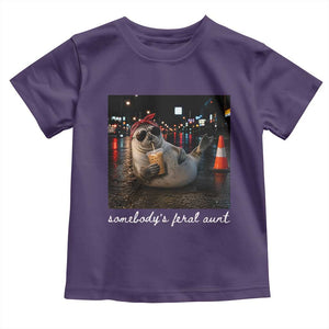 Somebody's Feral Aunt Toddler T Shirt Funny Neil The Seal Meme