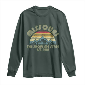 Retro Missouri The Show Me State USA America Souvenir Gift Long Sleeve Shirt