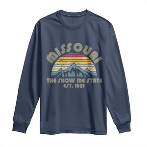Retro Missouri The Show Me State USA America Souvenir Gift Long Sleeve Shirt
