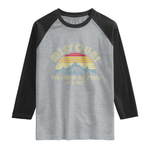 Retro Missouri The Show Me State USA America Souvenir Gift Raglan Shirt The Show Me State USA America Souvenir