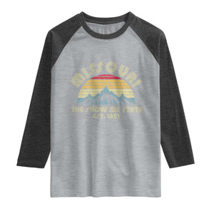 Retro Missouri The Show Me State USA America Souvenir Gift Raglan Shirt The Show Me State USA America Souvenir