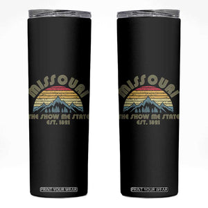 Retro Missouri The Show Me State USA America Souvenir Gift Skinny Tumbler The Show Me State USA America Souvenir