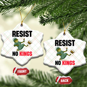 Resist Frog Ceramic Ornament No Kings In America Political 2025 TS14 Print Your Wear