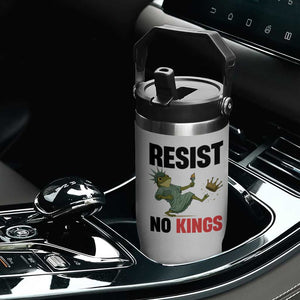Resist Frog Flip Straw Tumbler No Kings In America Political 2025 TS14 Print Your Wear