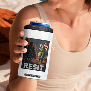 Resist Frog 4 in 1 Can Cooler Tumbler Portland Frog Activist America Political 2025 TS14 Print Your Wear