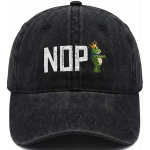 Frogs Resist Washed Cotton Baseball Cap No Kings In America Political 2025 TS14 Washed Cap Universal Fit Black Print Your Wear