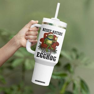 Frogs Resist Christmas Tumbler With Handle Portland Frog Activist America Political 2025 TS14 Print Your Wear