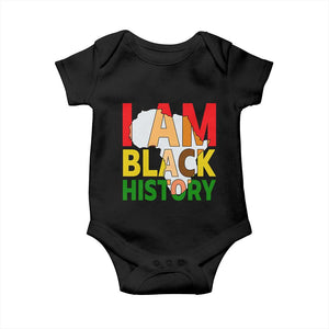 Black History Month African American Baby Onesie I Am Black History TS14 Black Print Your Wear