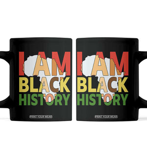 Black History Month African American Coffee Mug I Am Black History TS14 Black Print Your Wear